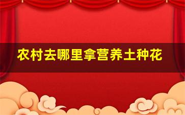 农村去哪里拿营养土种花