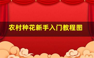 农村种花新手入门教程图