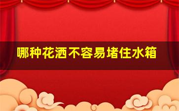 哪种花洒不容易堵住水箱