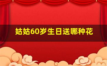 姑姑60岁生日送哪种花