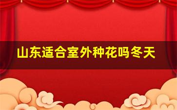 山东适合室外种花吗冬天