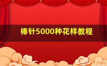 棒针5000种花样教程