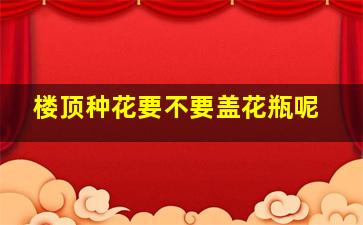 楼顶种花要不要盖花瓶呢