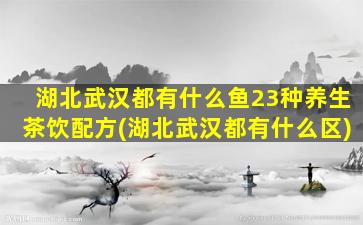 湖北武汉都有什么鱼23种养生茶饮配方(湖北武汉都有什么区)