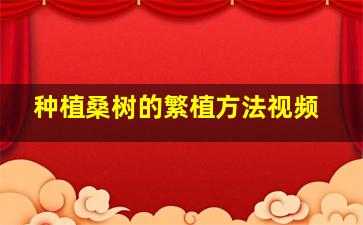 种植桑树的繁植方法视频