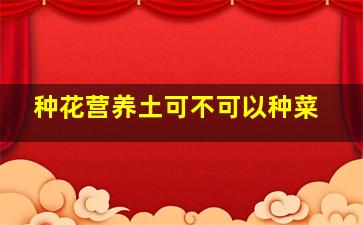 种花营养土可不可以种菜