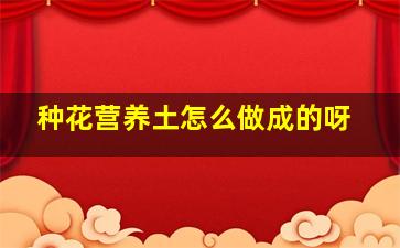 种花营养土怎么做成的呀