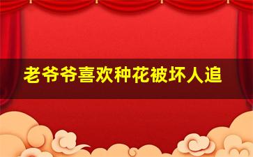 老爷爷喜欢种花被坏人追